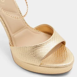 ALDO Platform Heels^Afumeth Gold