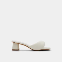ALDO Mules|Kitten Heels^Aneka White
