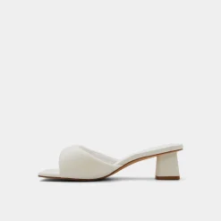 ALDO Mules|Kitten Heels^Aneka White
