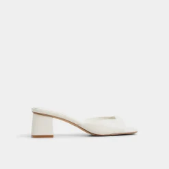 ALDO Mules|Block Heels^Aneky White/Bone
