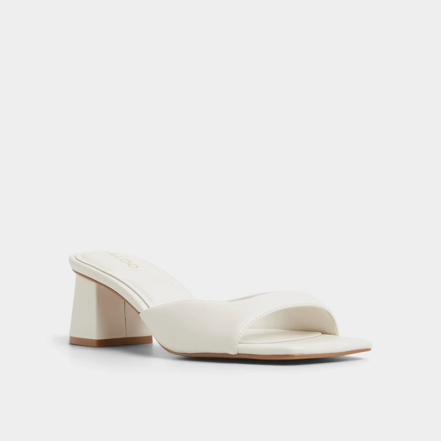 ALDO Mules|Block Heels^Aneky White/Bone