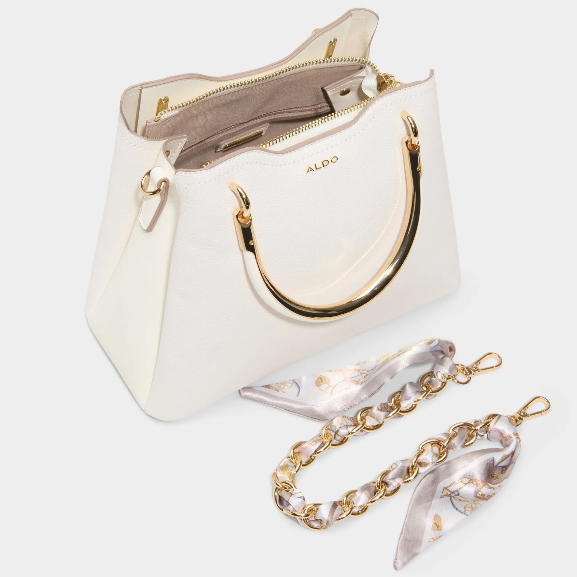 ALDO Bags|Tote & Satchel Bags^Arrayann White