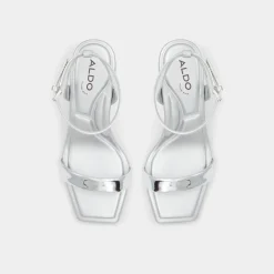 ALDO Block Heels^Aurorai Silver