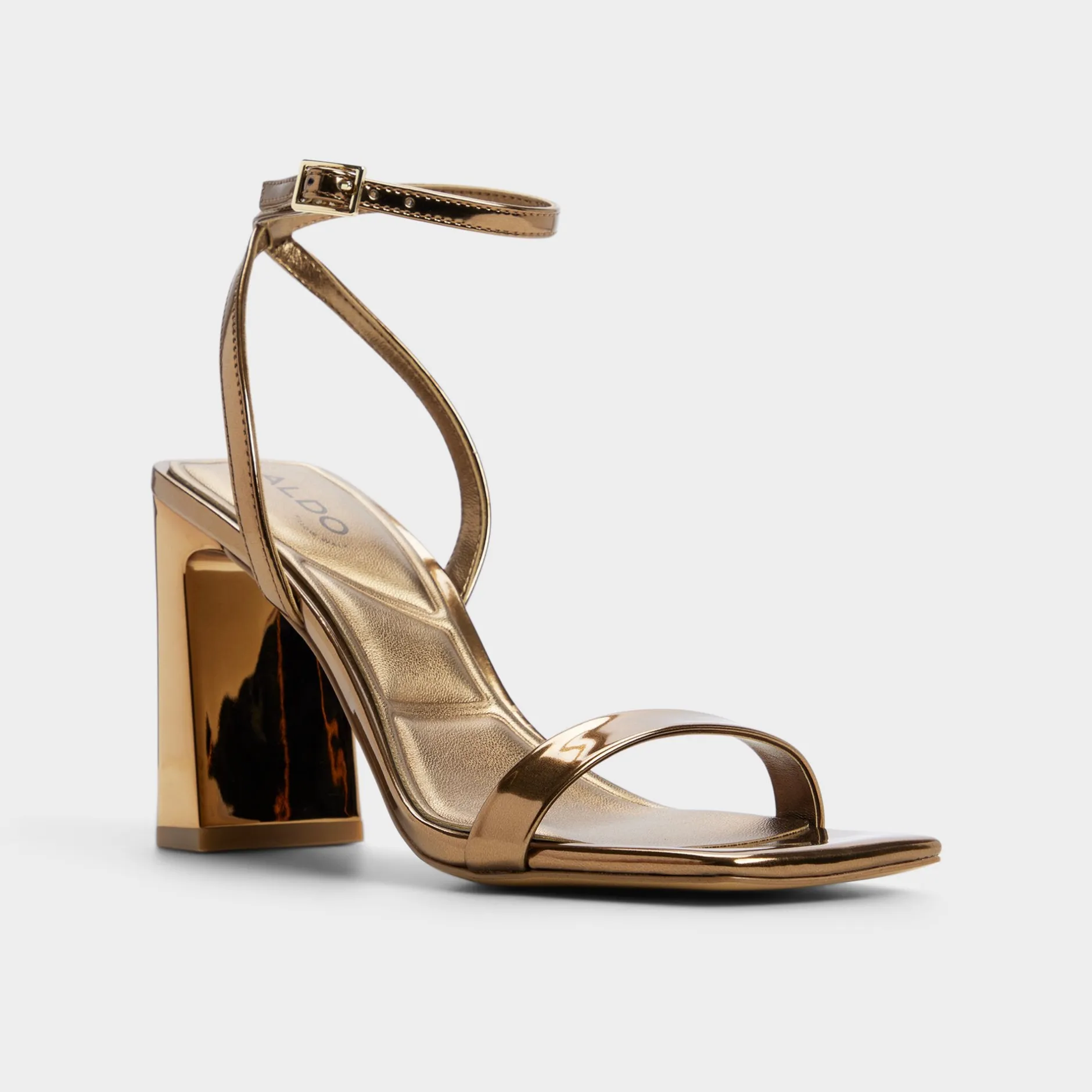 ALDO Block Heels^Azzira Bronze