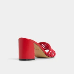 ALDO Mules|Block Heels^Beachdate Bright Red
