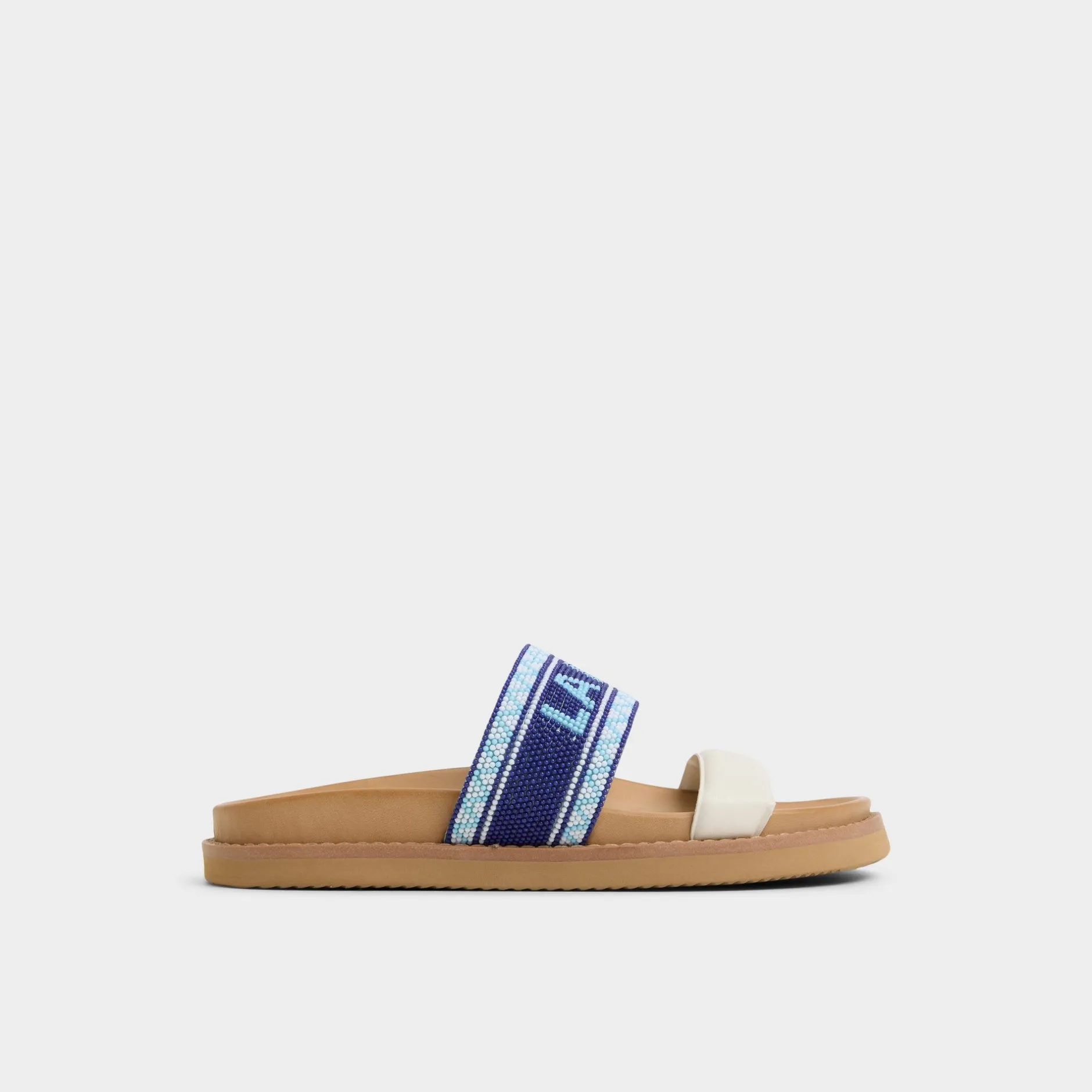 ALDO Flat Sandals^Beachvacay White/Blue