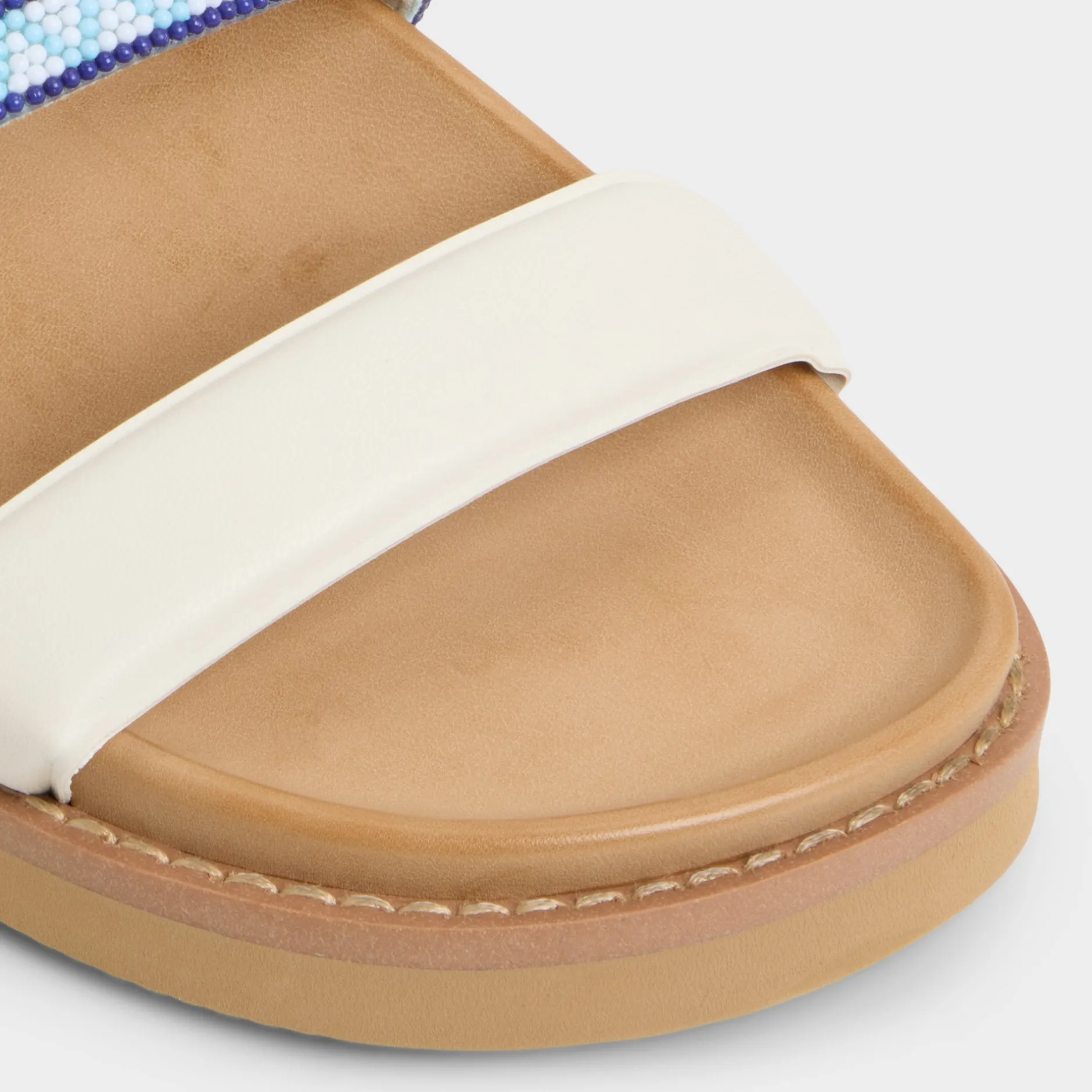 ALDO Flat Sandals^Beachvacay White/Blue