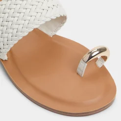 ALDO Flat Sandals^Beachwalk White/Bone