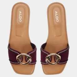 ALDO Flat Sandals^Biggin Bordo