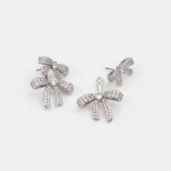 ALDO Accessories|Earrings^Bows Silver/clear multi