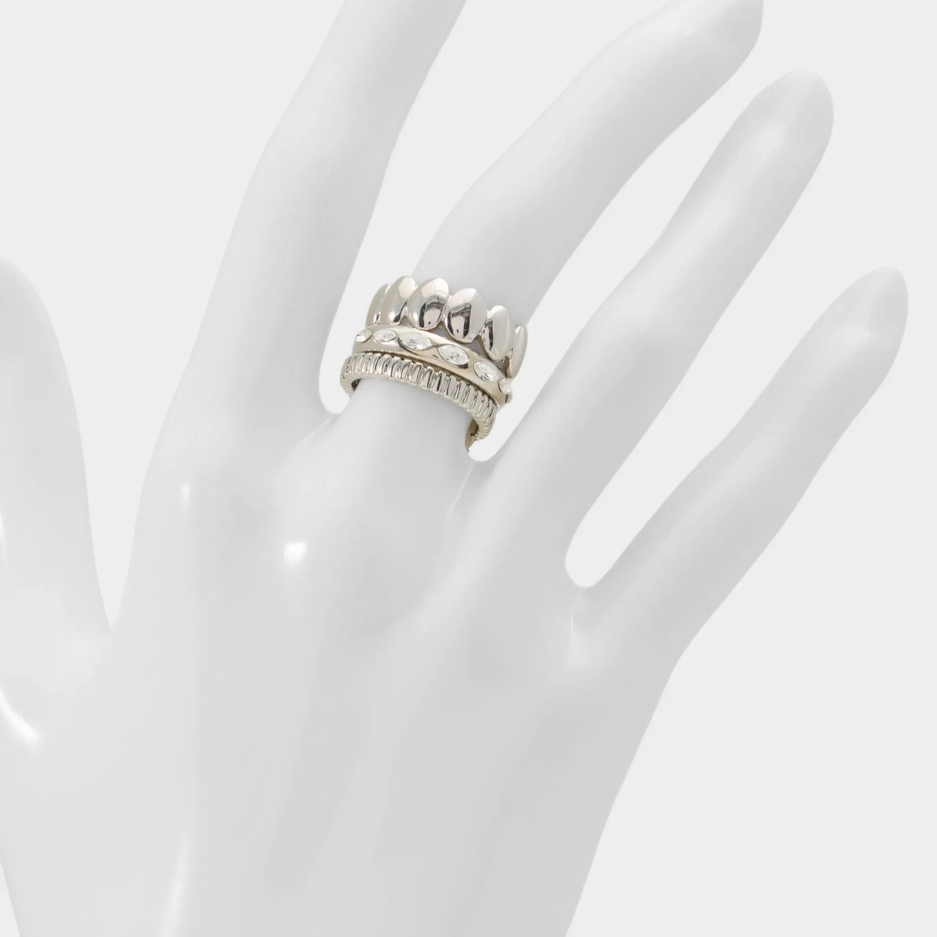 ALDO Accessories|Rings^Bublle Silver/clear multi