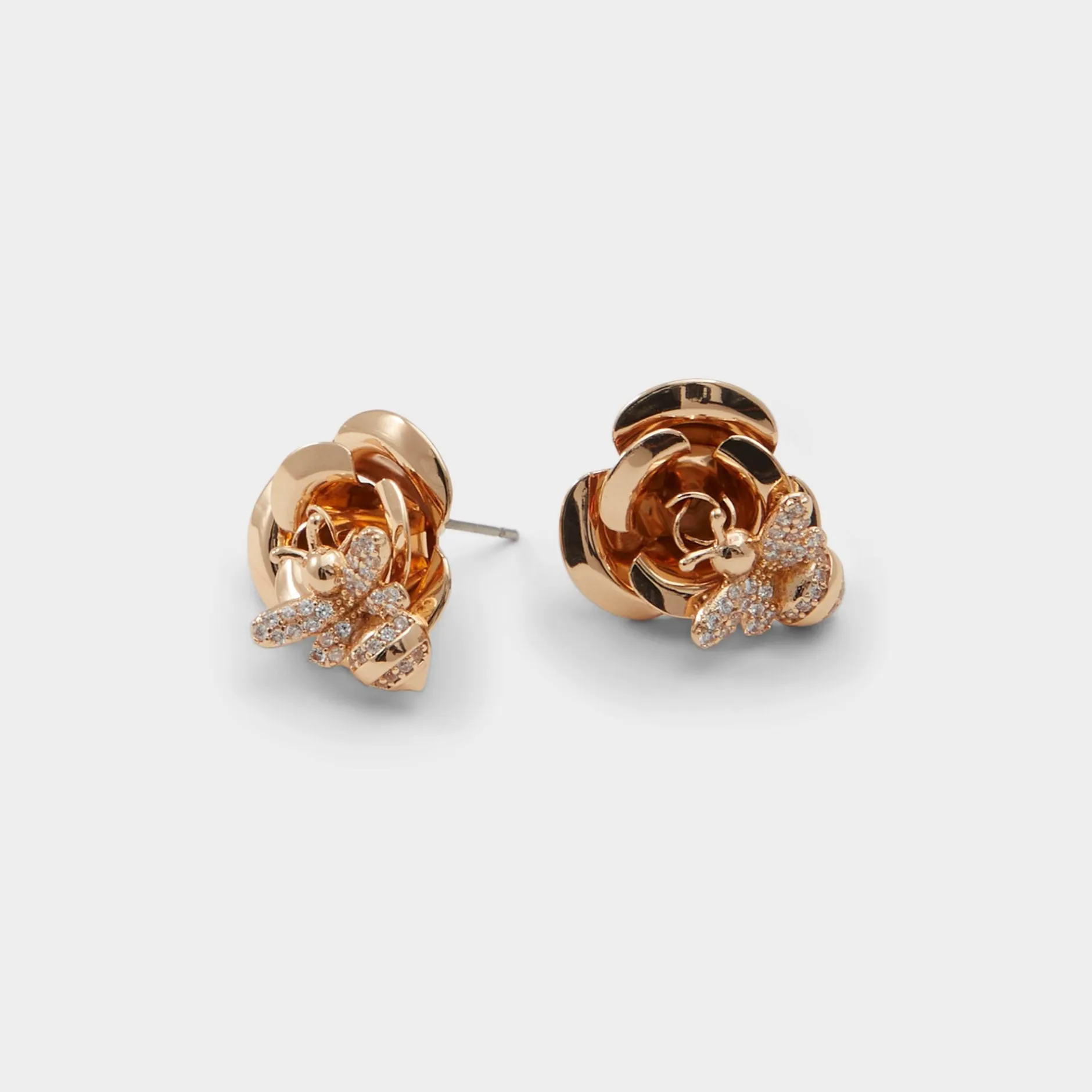 ALDO Earrings^Bumblebees Gold/Clear Multi