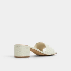 ALDO Mules|Block Heels^Claudina White/bone