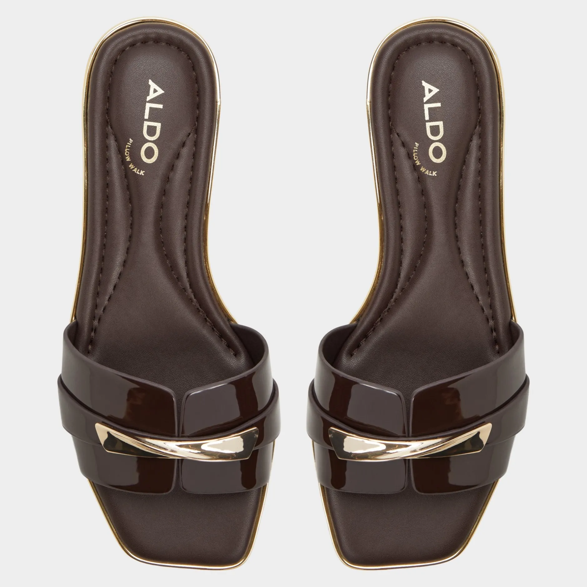ALDO Flat Sandals^Darlina Medium brown