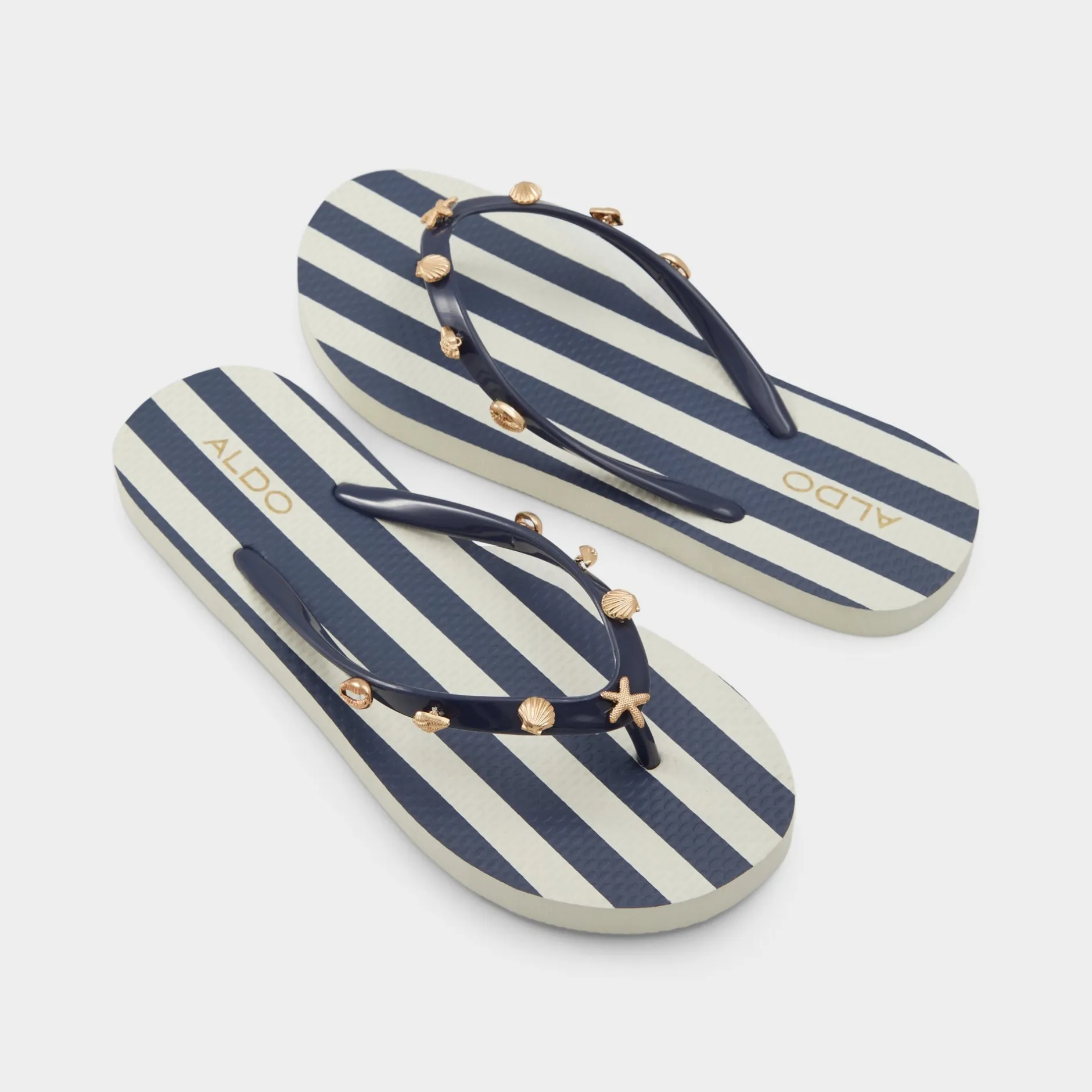 ALDO Thong Sandals|Flat Sandals^Elalaeclya Navy