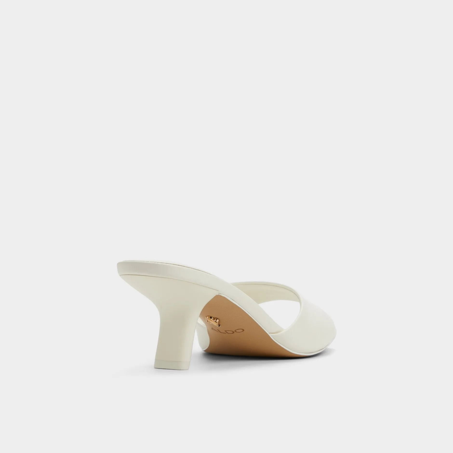ALDO Mules|Kitten Heels^Enchanting White
