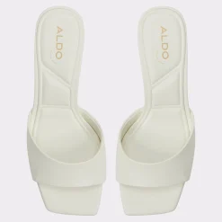 ALDO Mules|Kitten Heels^Enchanting White