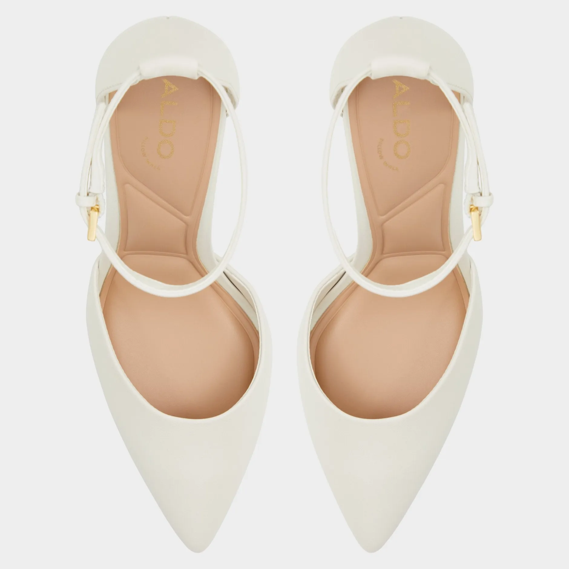 ALDO Block Heels^Faith White/bone