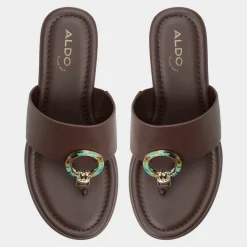 ALDO Flat Sandals^Friegan Dark brown
