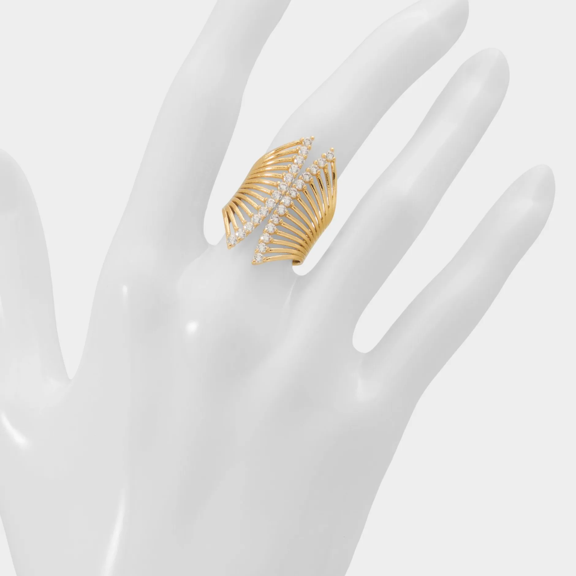 ALDO Accessories|Rings^Glimmery Gold/clear multi