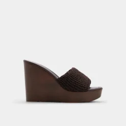 ALDO Wedge Sandals^Grounded Dark brown