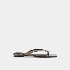 ALDO Flat Sandals^Iliria White/black