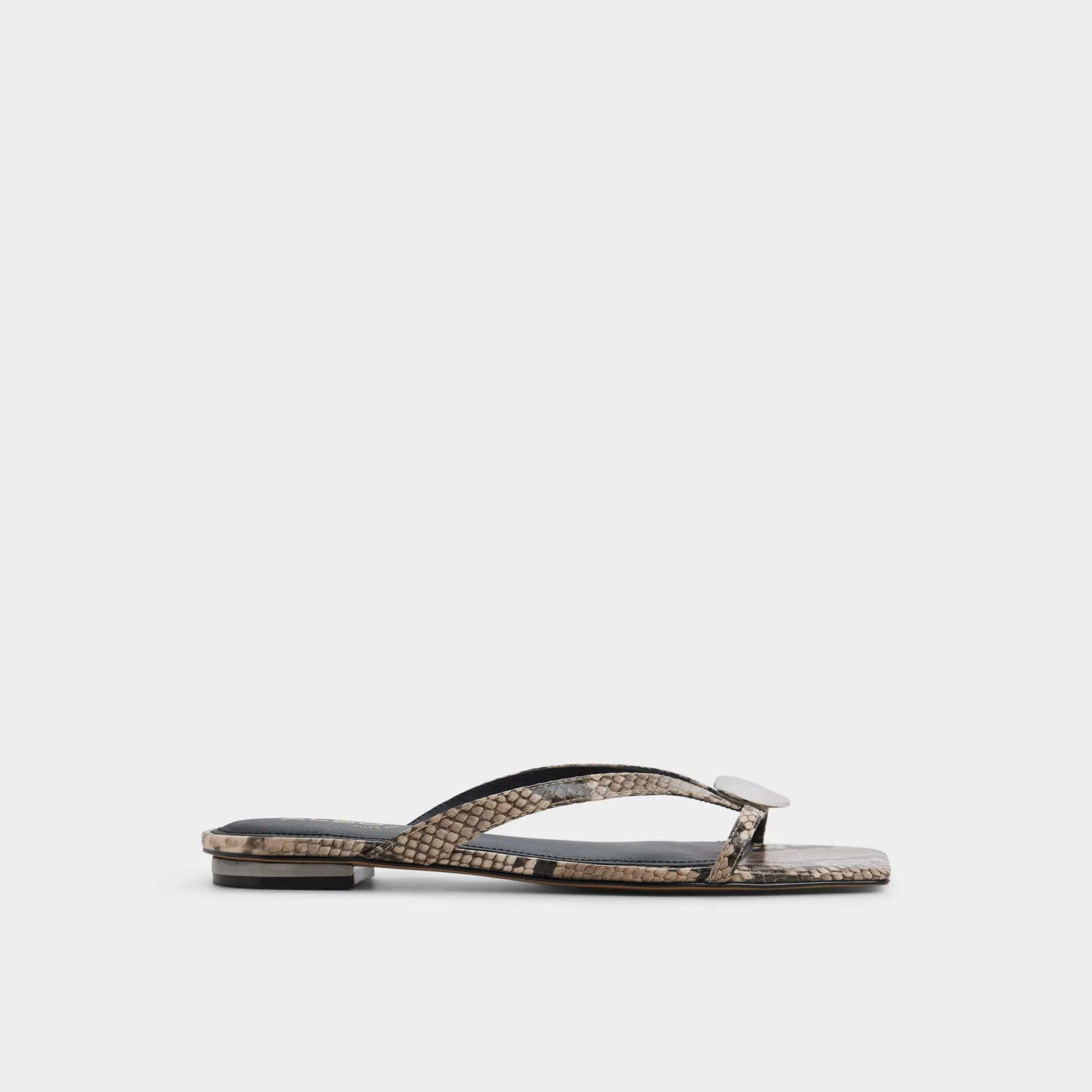 ALDO Flat Sandals^Iliria White/black