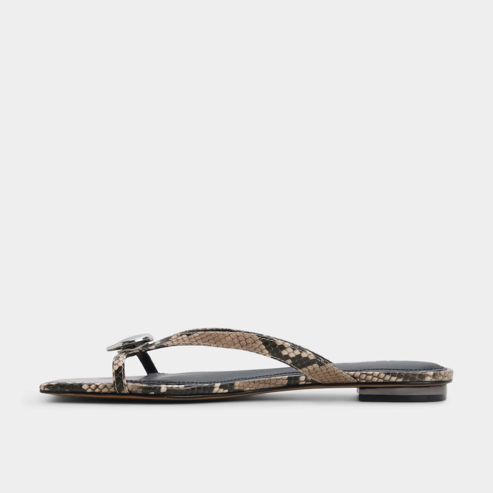 ALDO Flat Sandals^Iliria White/black