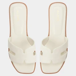 ALDO Flat Sandals^Itsandal White
