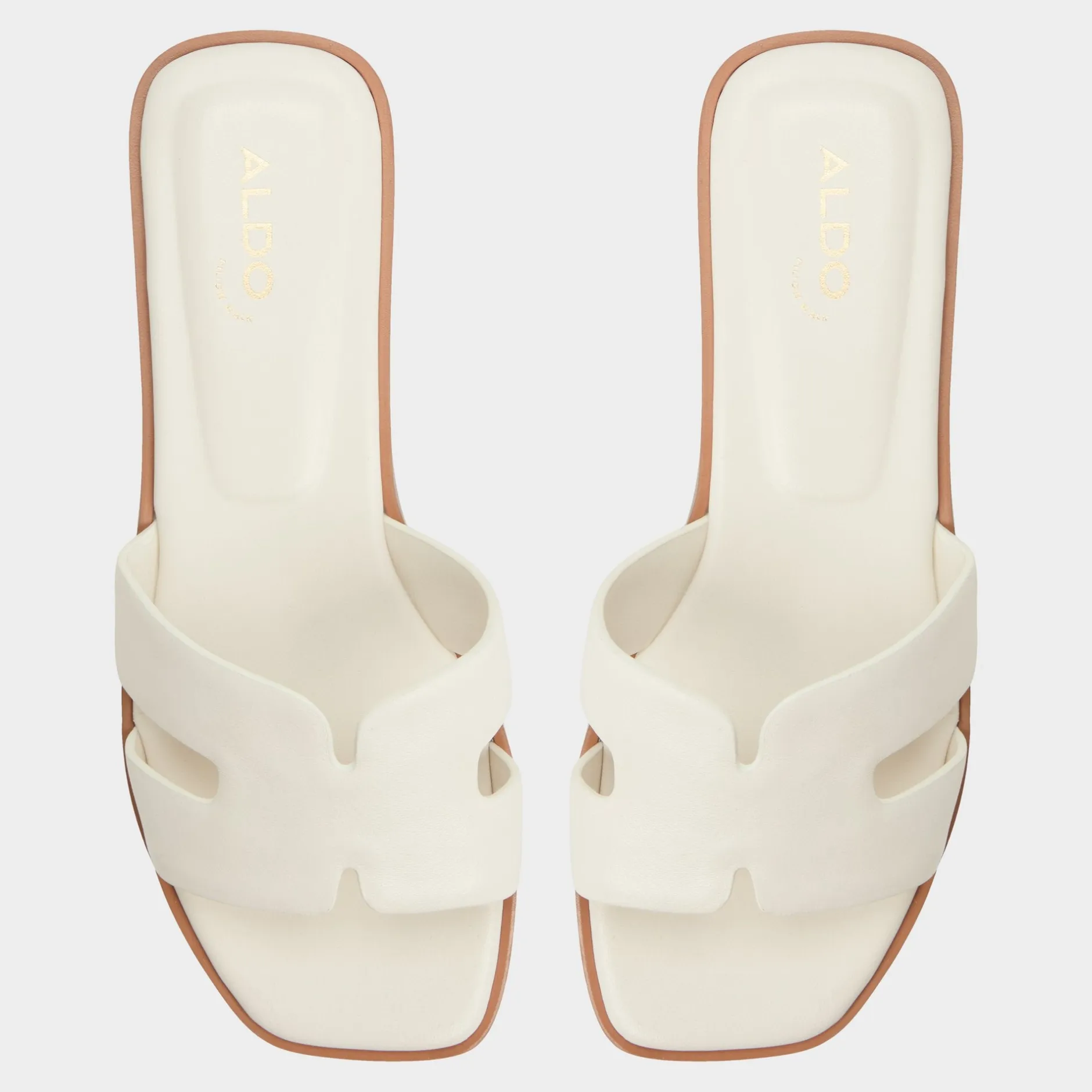 ALDO Flat Sandals^Itsandal White