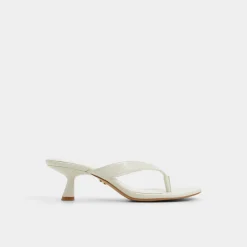 ALDO Thong Sandals|Kitten Heels^Jump White/bone