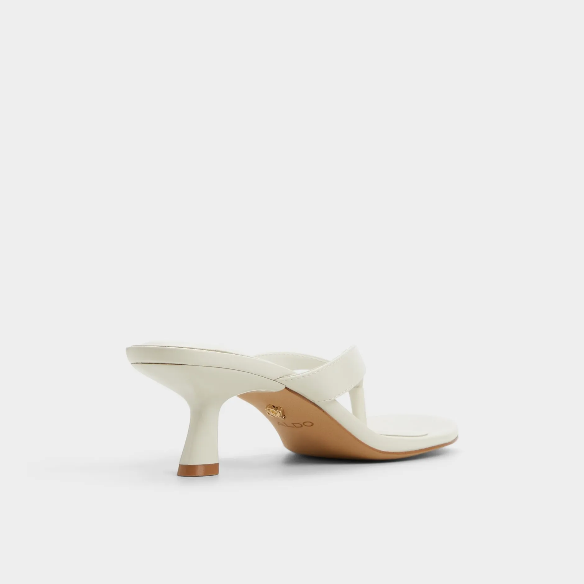 ALDO Thong Sandals|Kitten Heels^Jump White/bone
