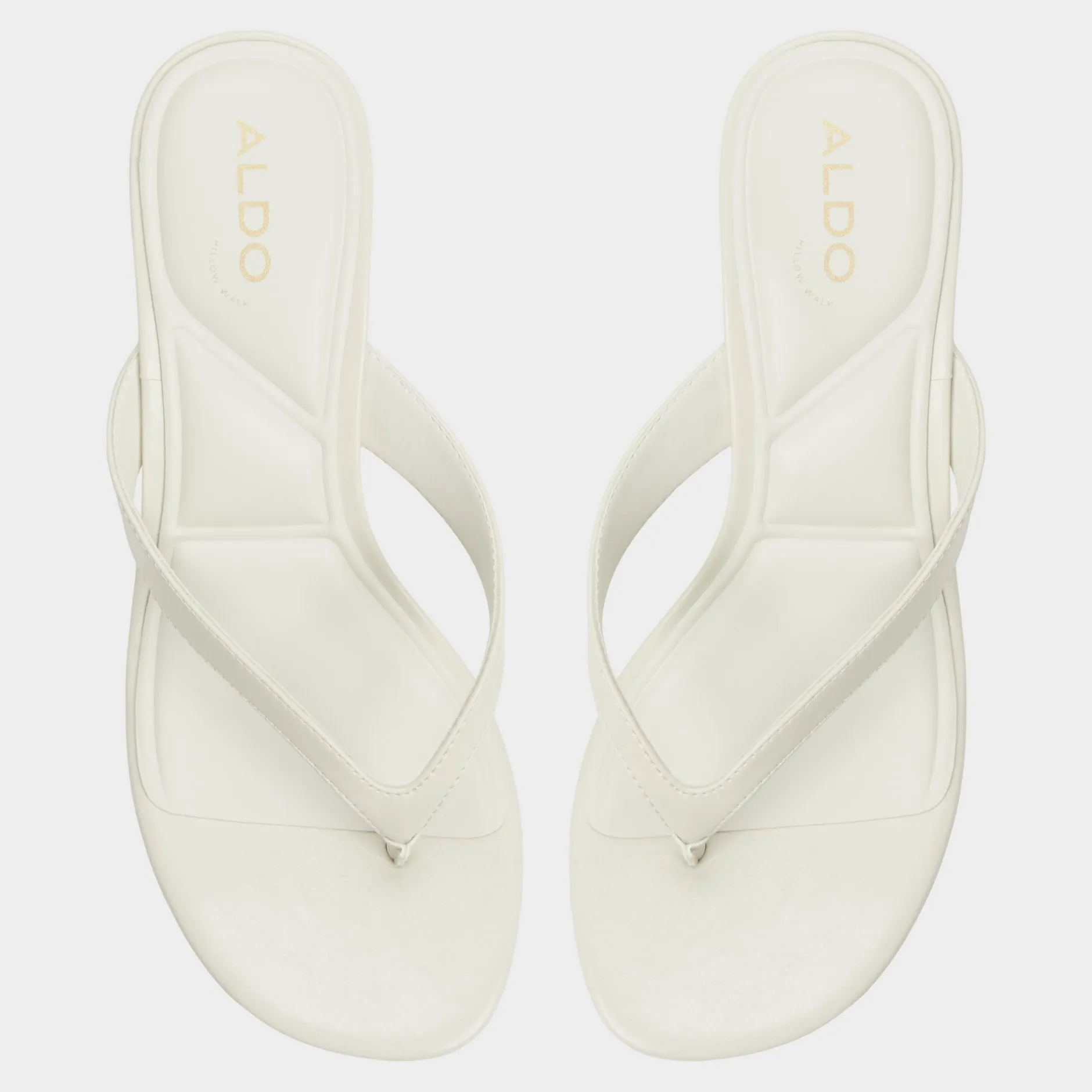 ALDO Thong Sandals|Kitten Heels^Jump White/bone