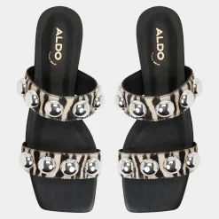 ALDO Flat Sandals^Katalena White/Black