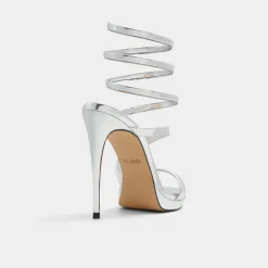ALDO Platform Heels^Katswirl Silver