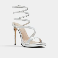 ALDO Platform Heels^Katswirl Silver