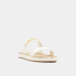 ALDO Flat Sandals^Lagoon White