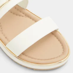 ALDO Flat Sandals^Lagoon White