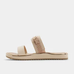 ALDO Flat Sandals^Lagoon Beige combo