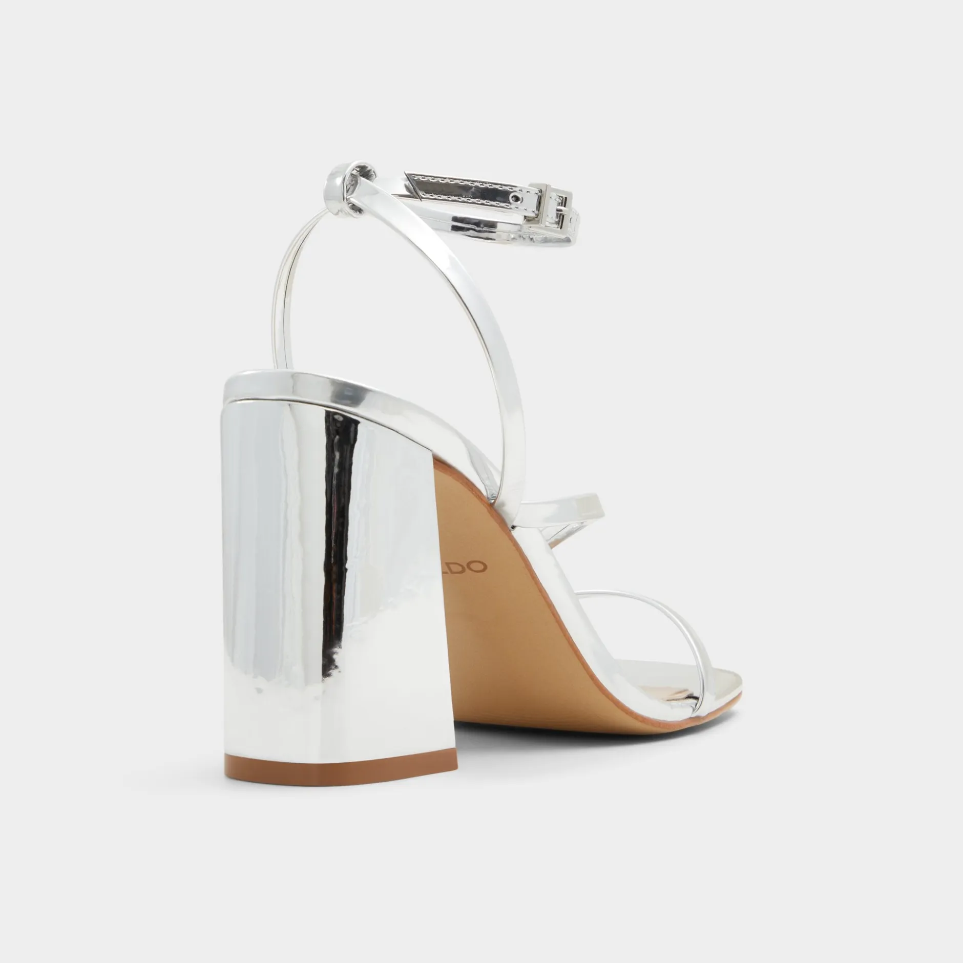 ALDO Block Heels^Laurader Silver