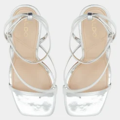 ALDO Block Heels^Laurader Silver