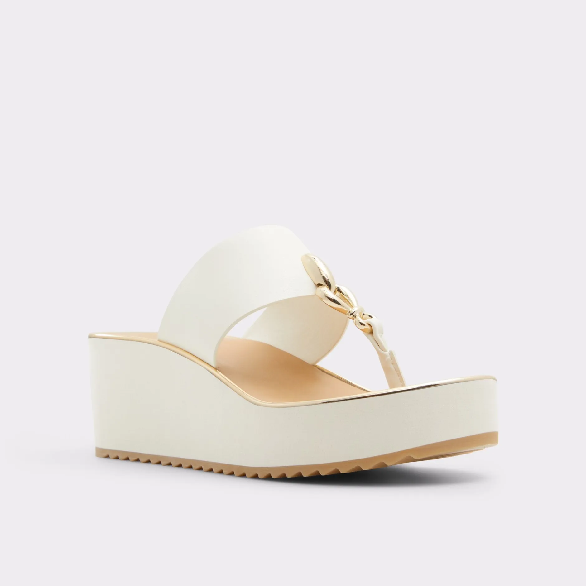 ALDO Wedge Sandals|Platform Heels^Penelopy White