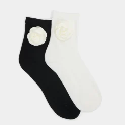 ALDO Socks & Tights^Rosettesocks Black/White