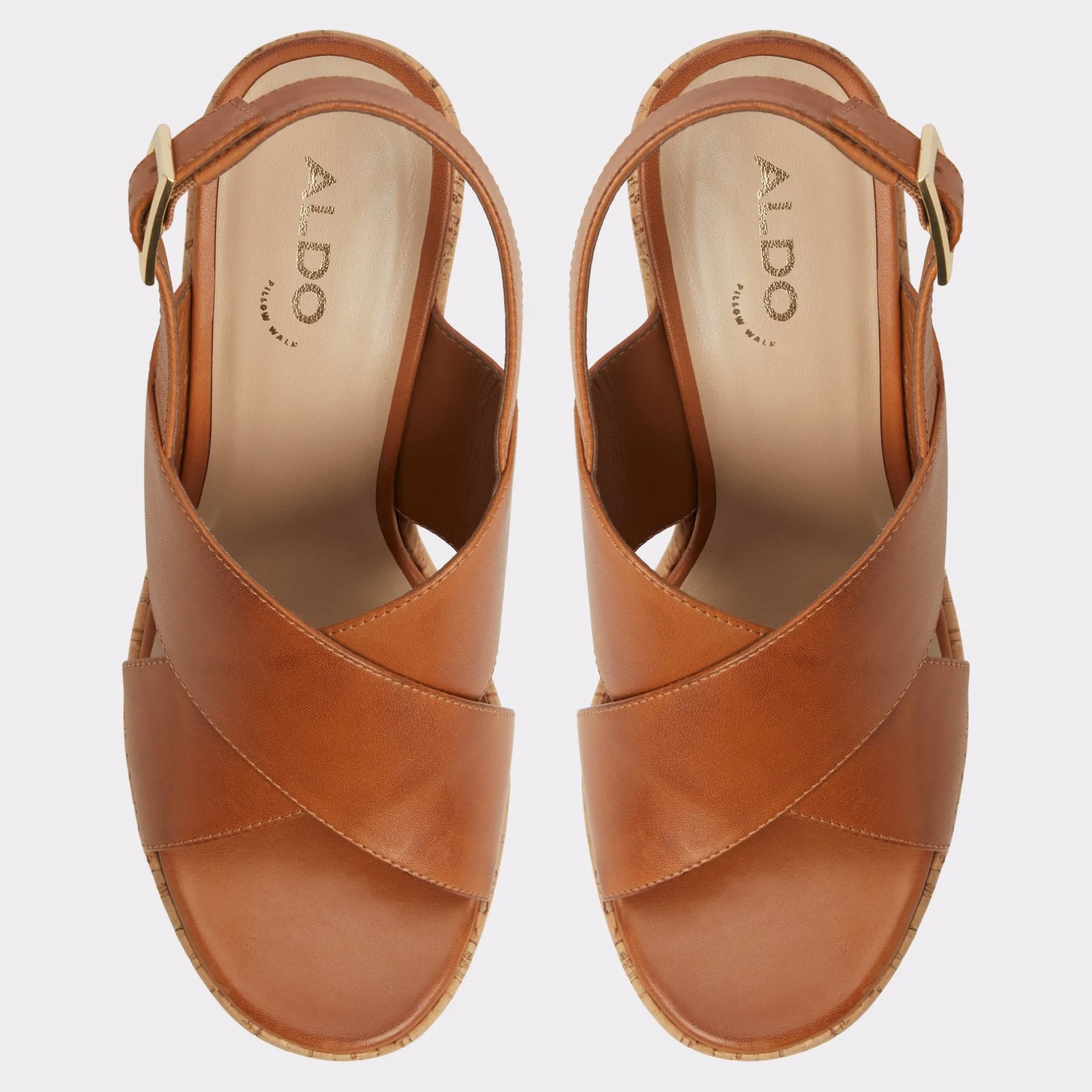 ALDO Platform Heels^Sandcastle Light Brown