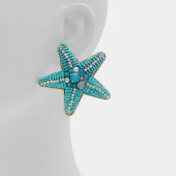 ALDO Earrings^Starfishh Turquoise