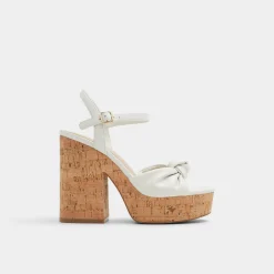 ALDO Platform Heels^Ulialdan White/Bone