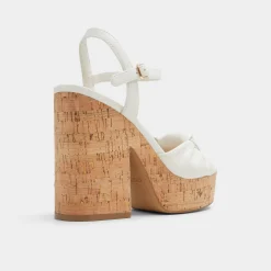 ALDO Platform Heels^Ulialdan White/Bone